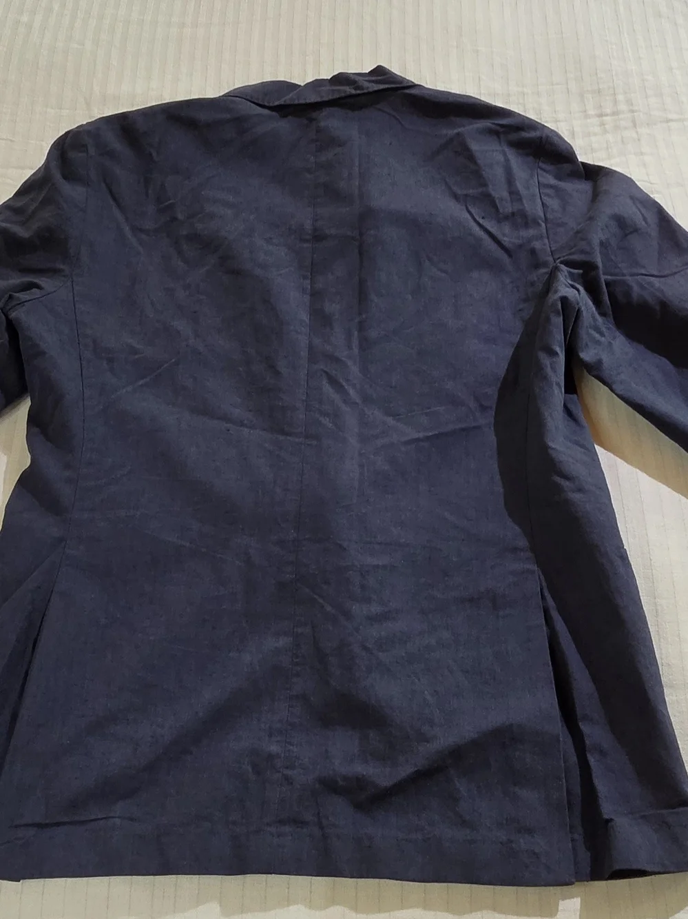 J Crew 42S Ludlow Slim Portugese Somelos Navy Blue Cotton Linen blazer new